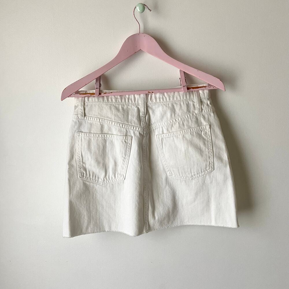 Madewell White Mini Denim Skirt - Picture 2 of 7